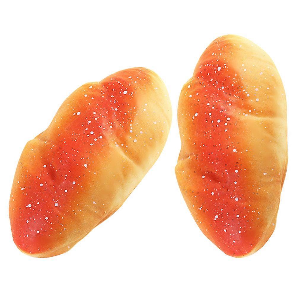 Bread Decompression Toy Slow Rising 2Pcs Plastic