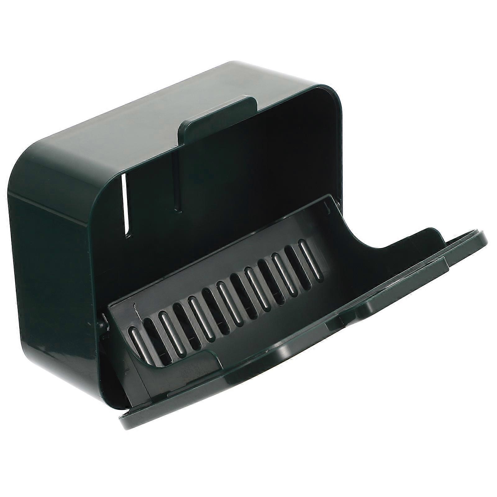 Household Soap Case Soap Box for Storage Wall Mount Green