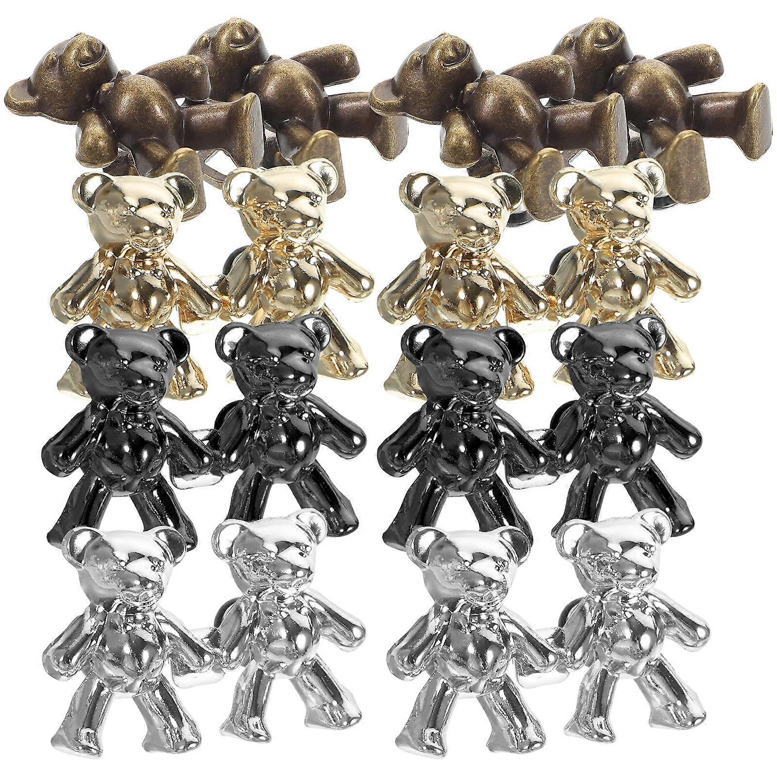 Pants Waist Tightener Adjustable Buckles with 16Pairs Jean Buttons