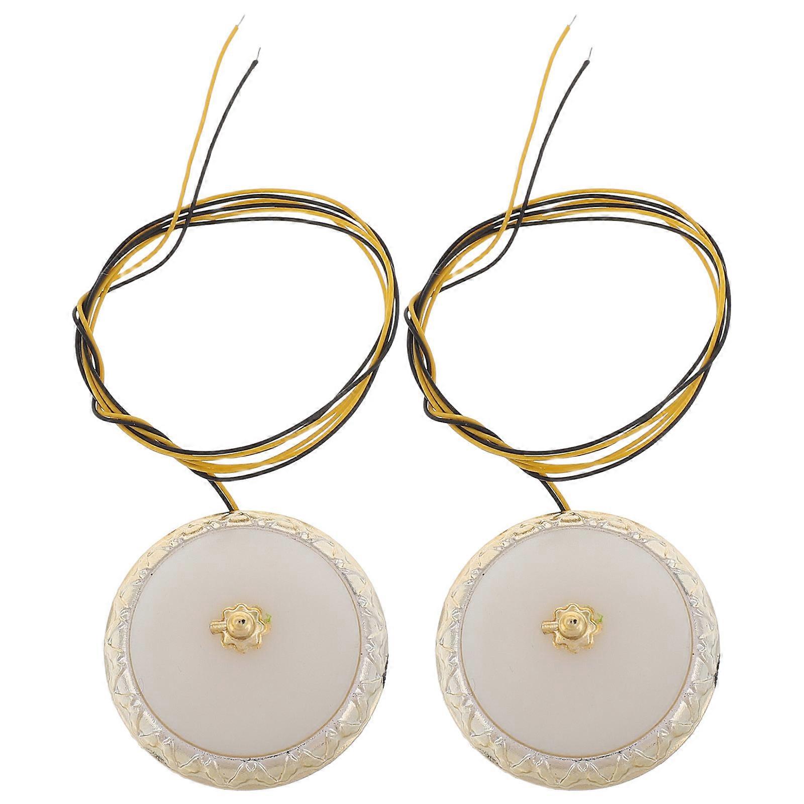 Dollhouse Ceiling Lights Round Miniature Lights for DIY 2Pcs Collection