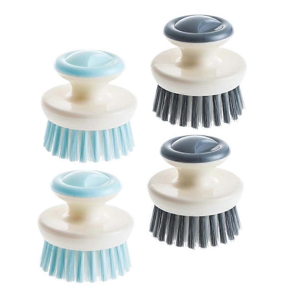 Scrub Brush Kitchen Cleaning Brush for Cleaning 4Pcs Plastic Assorted Color