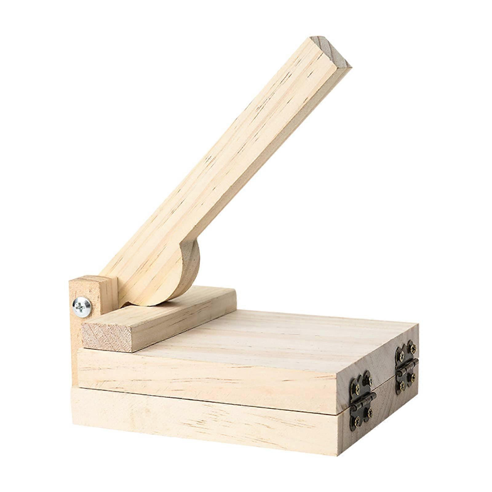 Wooden Tortilla Press and Dumpling Maker, Durable MultiUse Dough Tool for Homemade Cooking