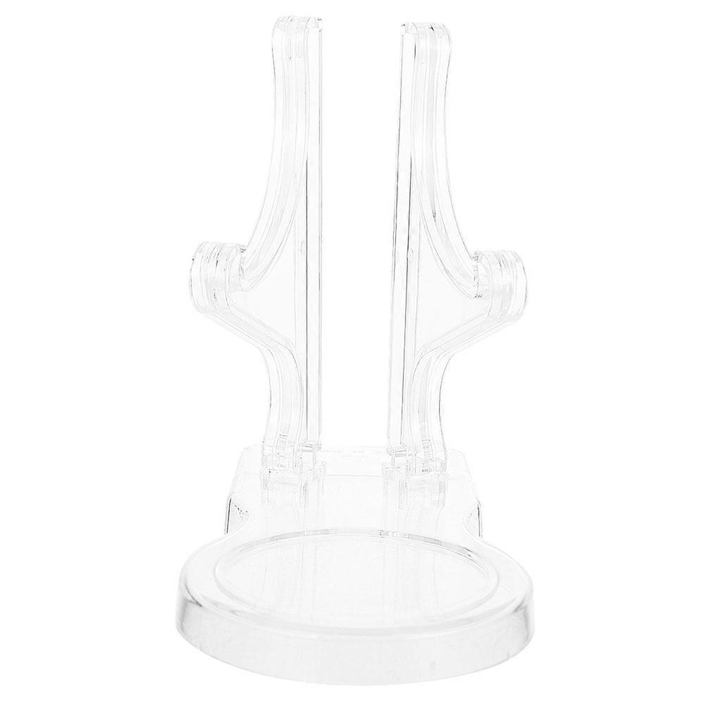 Saucer Display Clear Teacup Saucer Display Rack for Tableware Transparent Acrylic Multi-Functional 1Pack