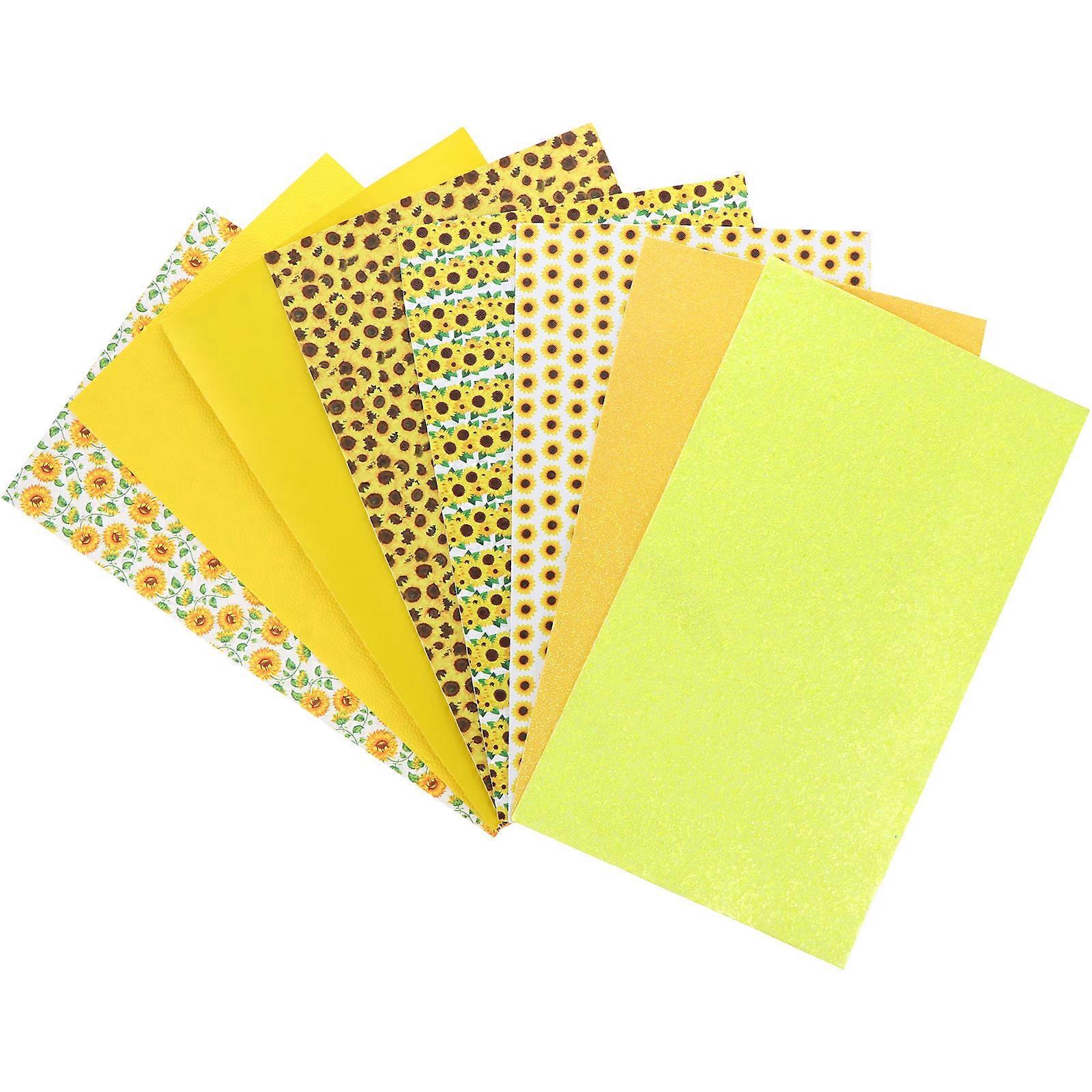 Craft Making Yellow Bowknot Earring DIY Sheet 8 Sheets