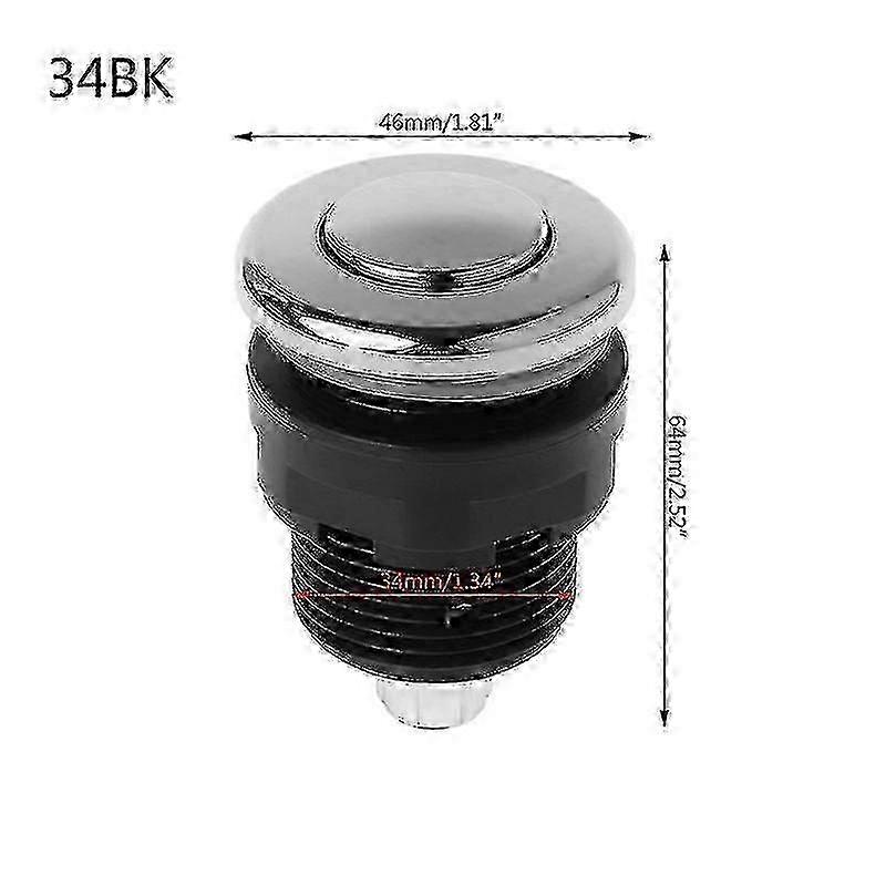 WhirlpoolAir Pressure Switch Push Button for Bathtub Garbage Disposal On/Off