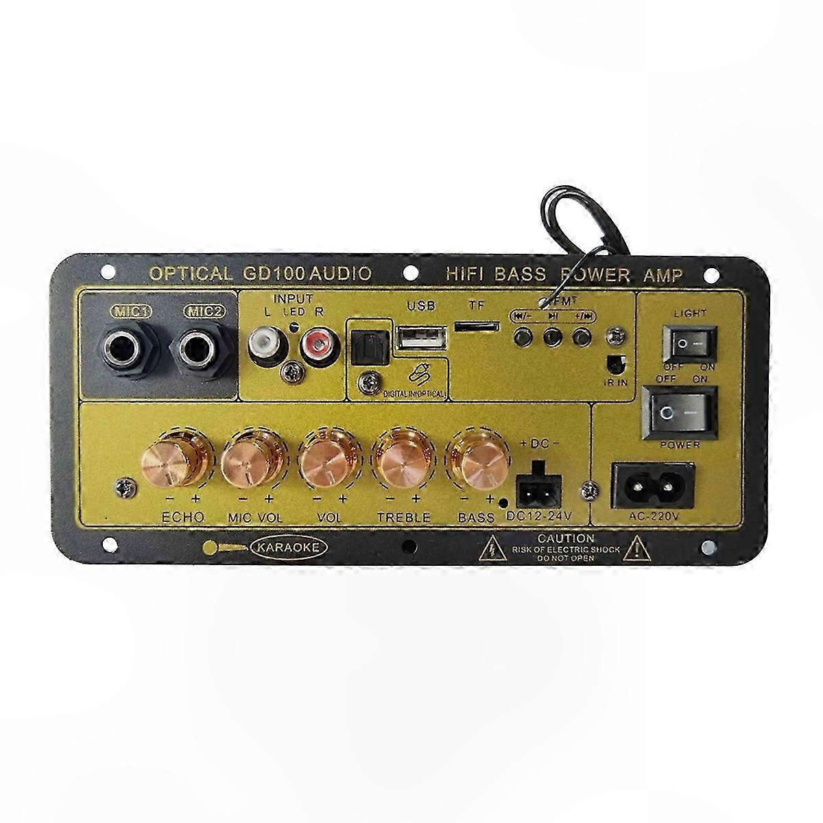 HiFi Bluetooth Amplifier Board with Optical Input for Home and Car Audio Systems