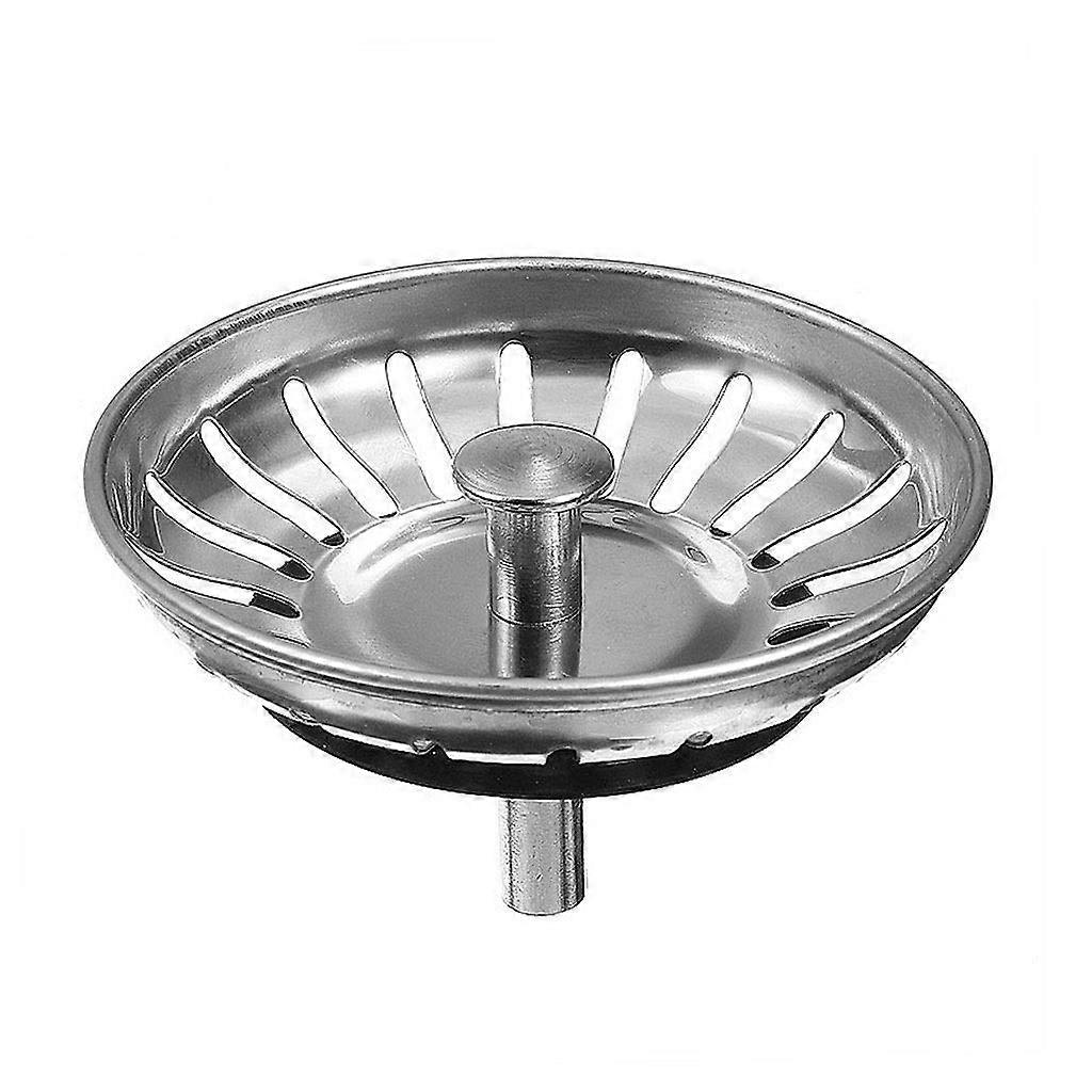 Stainless Steel Kitchen Sink Strainer Stopper with AntiClogging Shield and Rust Drain Filter