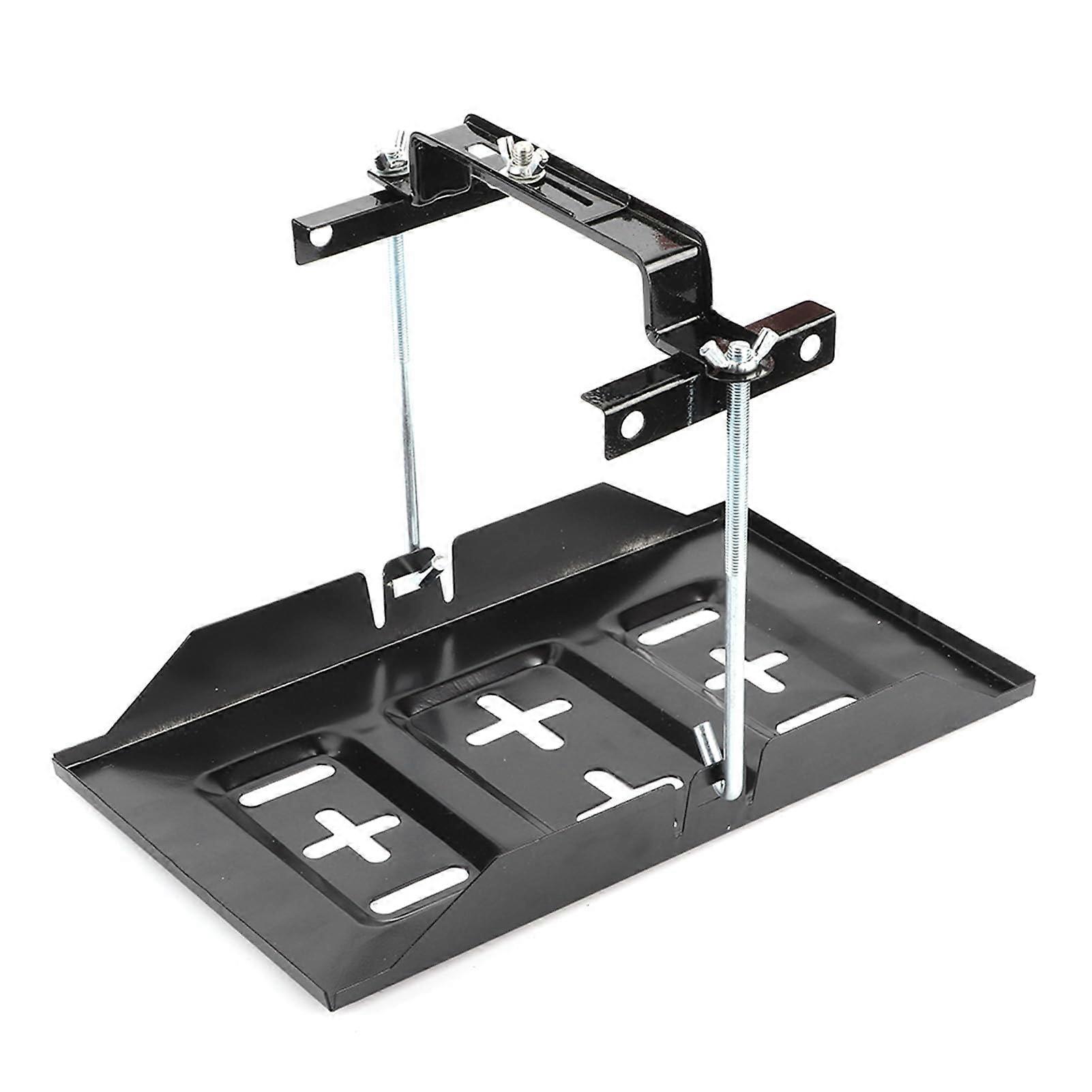 Battery Hold Down Clamp 19cm HeavyDuty Metal Bracket Universal Fit Secure Mount Kit