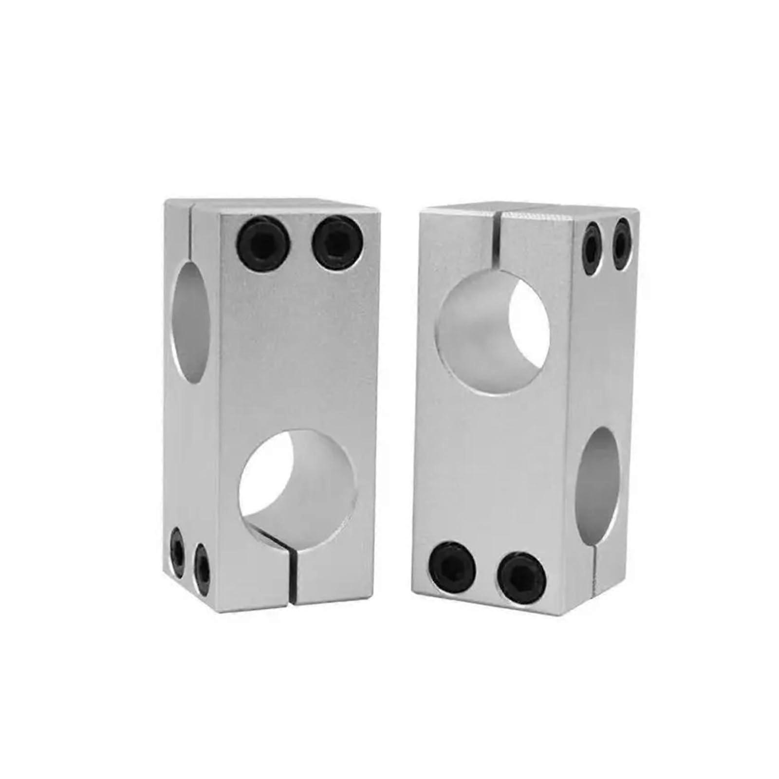 Shaft Clamp Connector 8mm Double Hole Aluminum Coupling for Secure Parallel and Vertical Mount