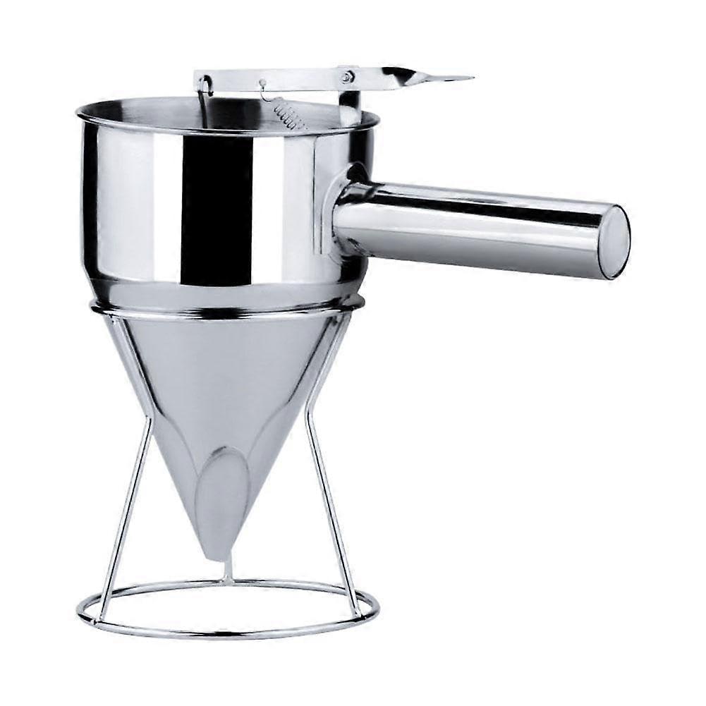 Stainless Steel Pancake Batter Dispenser with Handle, Precise Control, Two Size Options