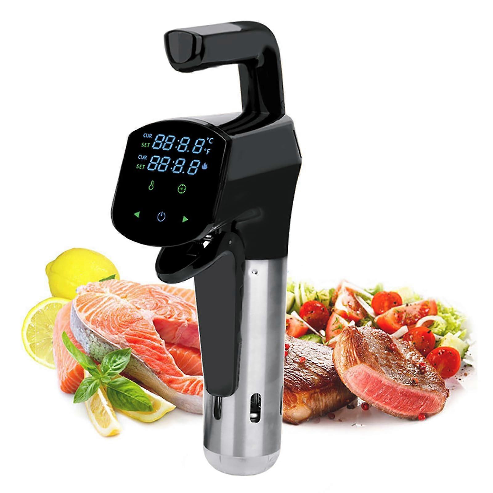Sous Vide Cooker with LCD Touch Screen, IPX7 Waterproof, Precise Temp Control for Meat, Seafood