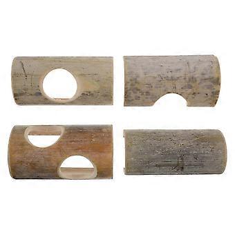 4pcs Fun Hamster Tunnel Hideout for Small Animals' Exploration and Exercise