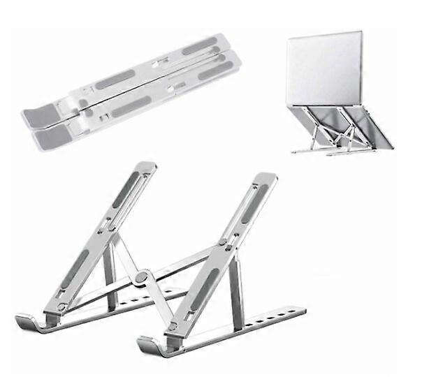Computer stand, 6-level height adjustable and foldable, aluminum material, office study laptop stand