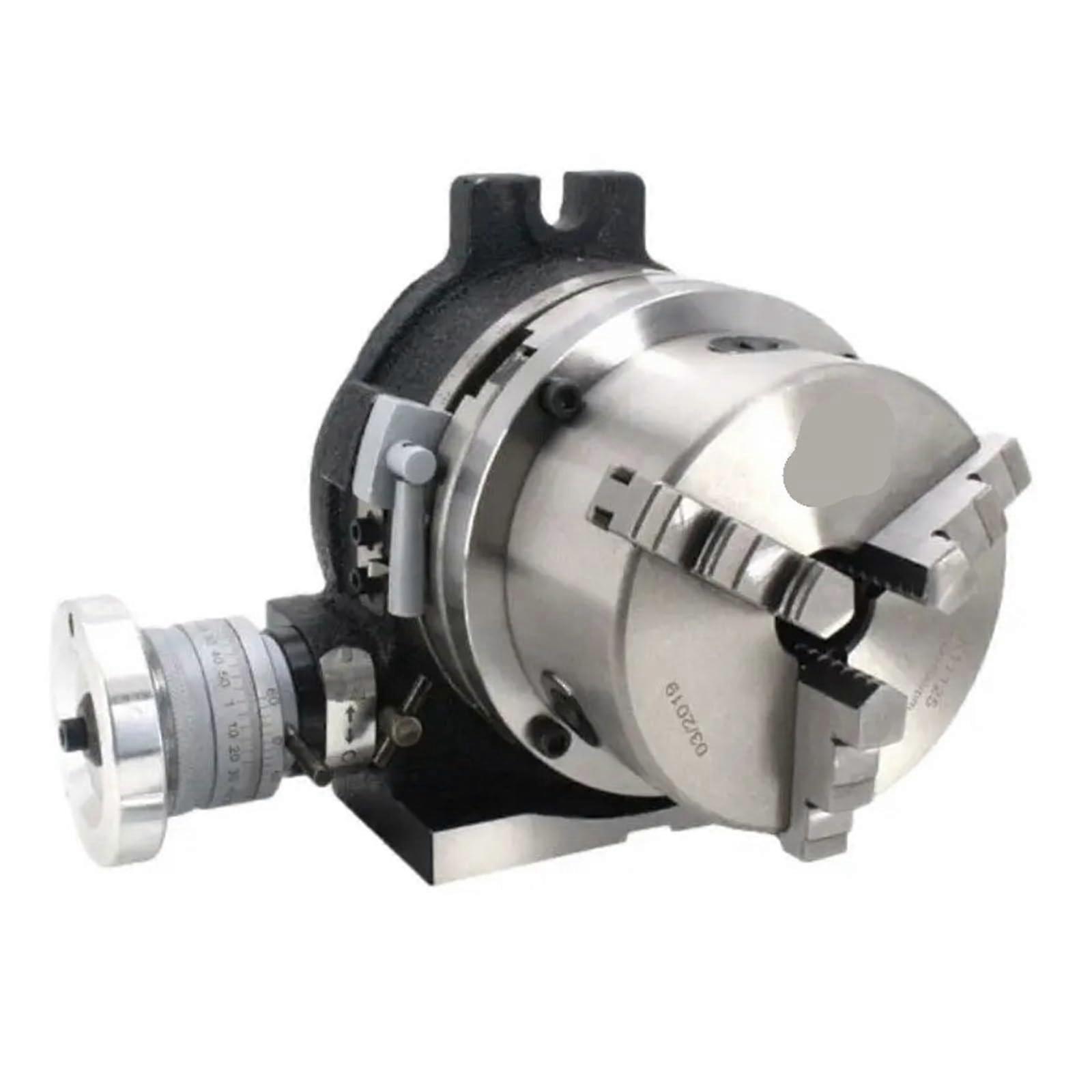 6 Inch Rotary Table with Three Jaw Chuck for Precision Milling and Versatile Indexing