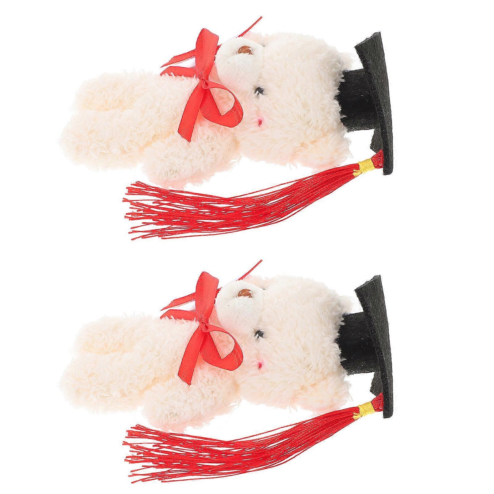 Soft Doctor Bear Plush Graduation Bear for Party 2Pcs Stuffed