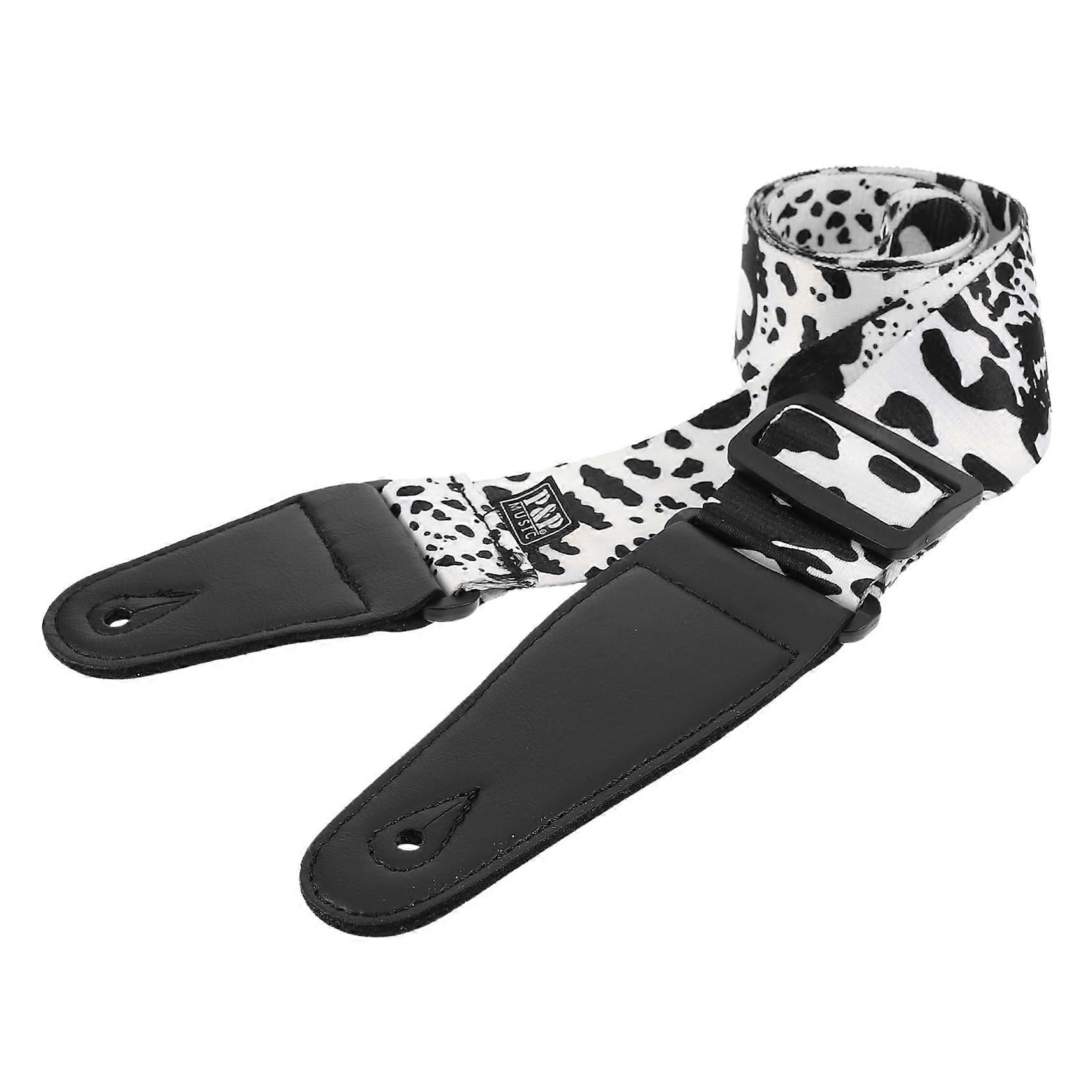 Adjustable Leather Guitar Strap for Acoustic Electric and Ukulele Players with Comfortable Support