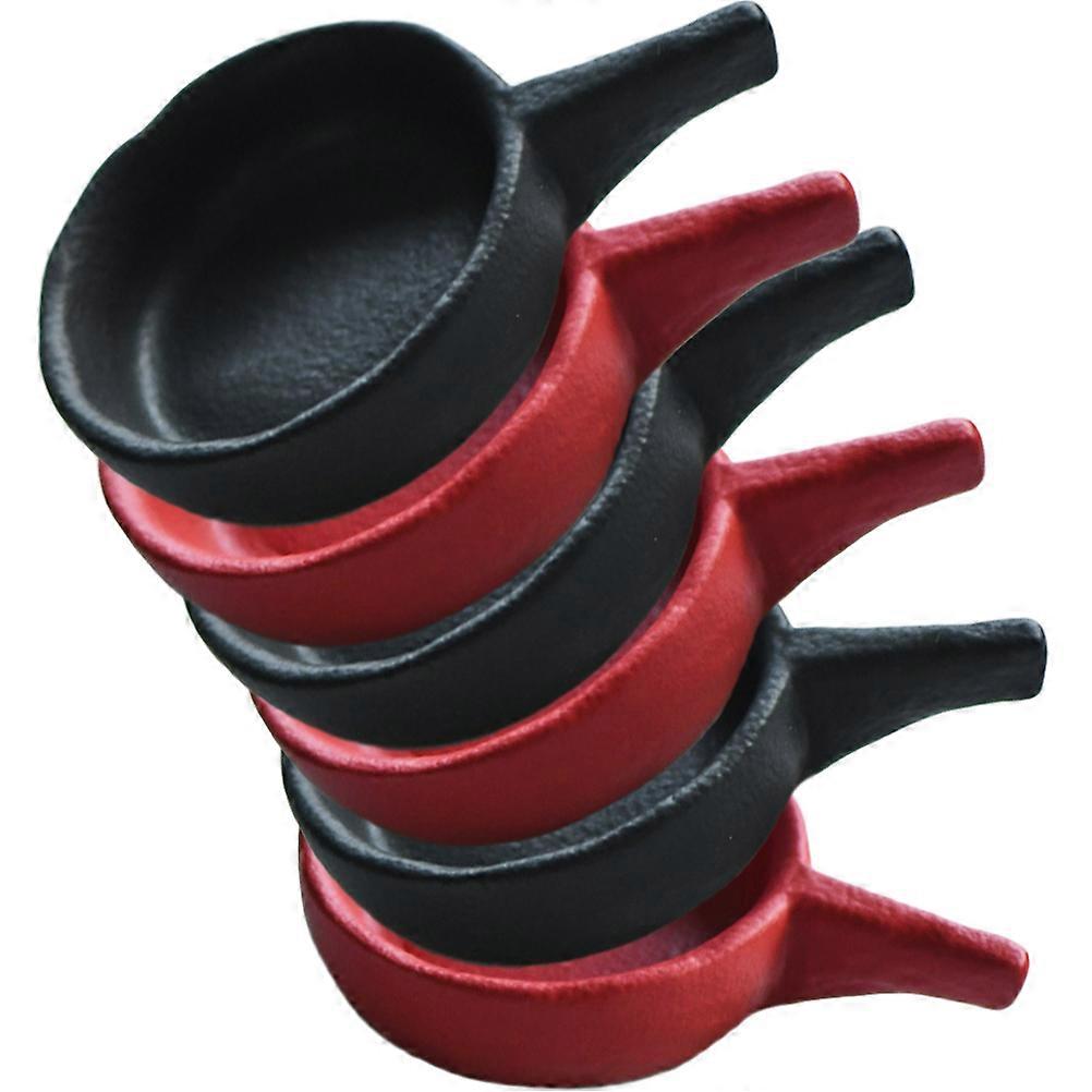 Assorted Color Ceramic Candlestick for Decoration 6Pcs Tealight Holders