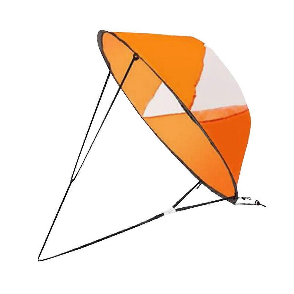 Orange Kayak Sail for Folding Paddle with 3Pcs Accessories