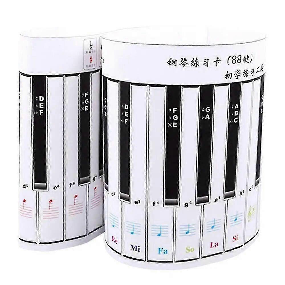 Waterproof Portable Flexible 88 Key Electronic Piano Keyboard Practice Card