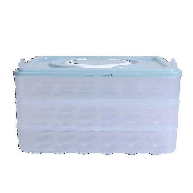 3-layer Deviled Egg Tray with Lid, Egg Carrier Box Dispenser
