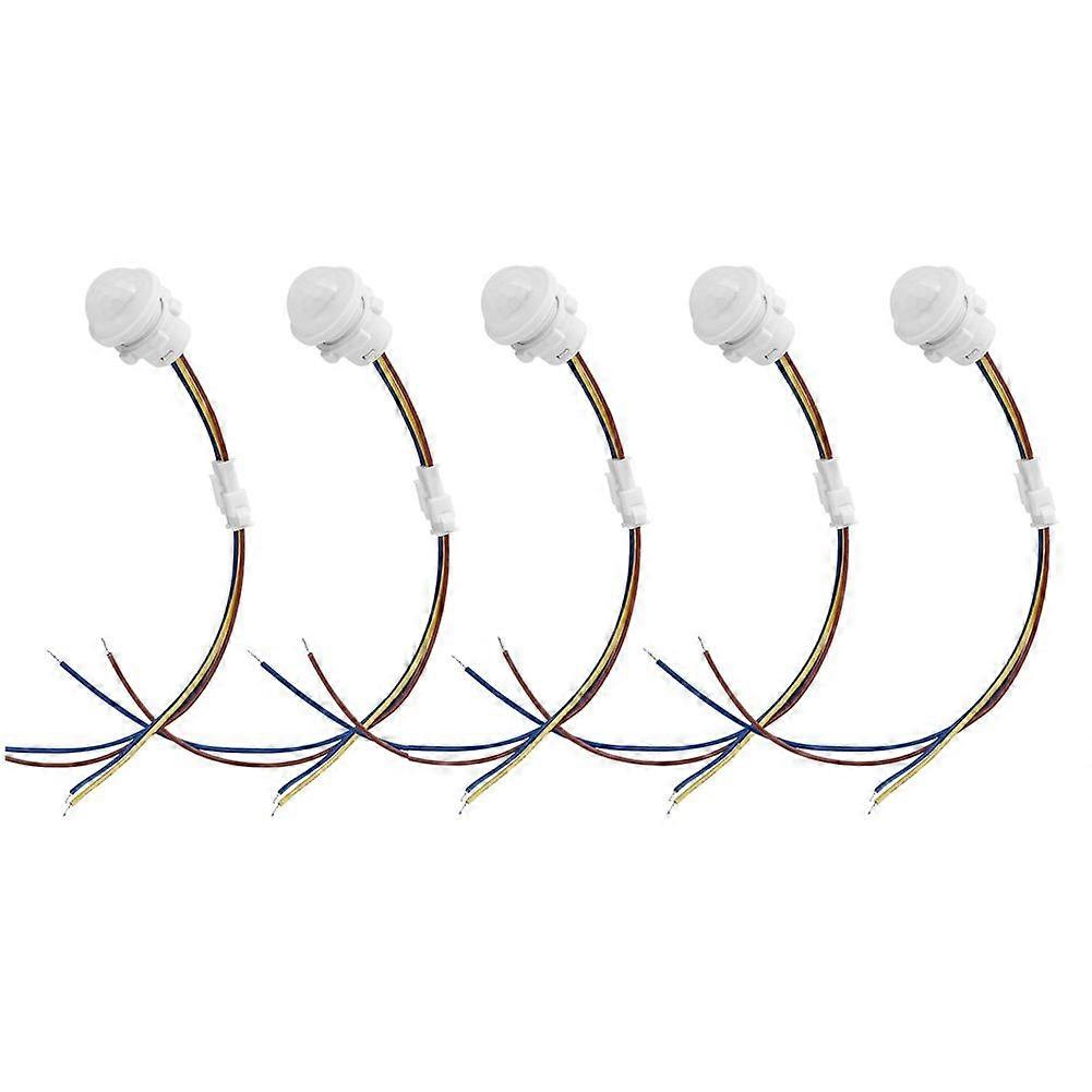 5 Packs Motion Sensor Light Switch, PIR Sensor Smart Detection Switch,Ceiling or Wall Mount Smart Light Switch