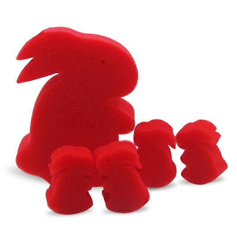Magic Sponge Rabbits Set for Close Up Tricks, Easy Learning Red Props Beginner Friendly