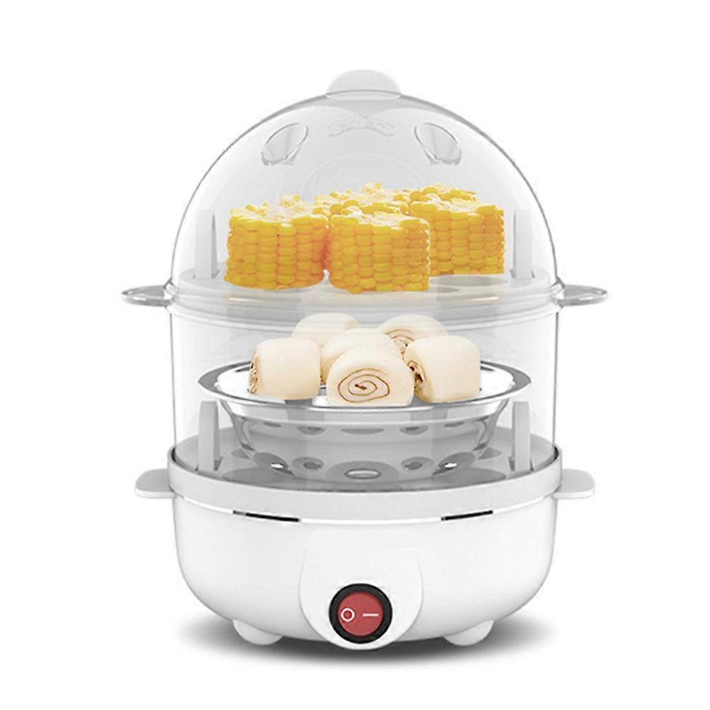 Electric Egg Cooker Double-Layer Multi-Function Egg Cooker Corn Milk Quick Breakfast Egg Steamer -U