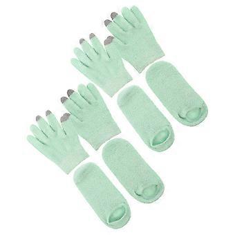 Meias de gel antiderrapantes para spa e luvas hidratantes para tela sensível ao toque, duráveis ​​para atividades ao ar livre, esportes e escritório (par)
