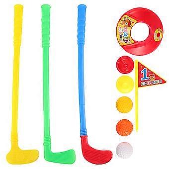 Juego de palos de golf de juguete para niños, para jugar al aire libre y en familia (1 juego)