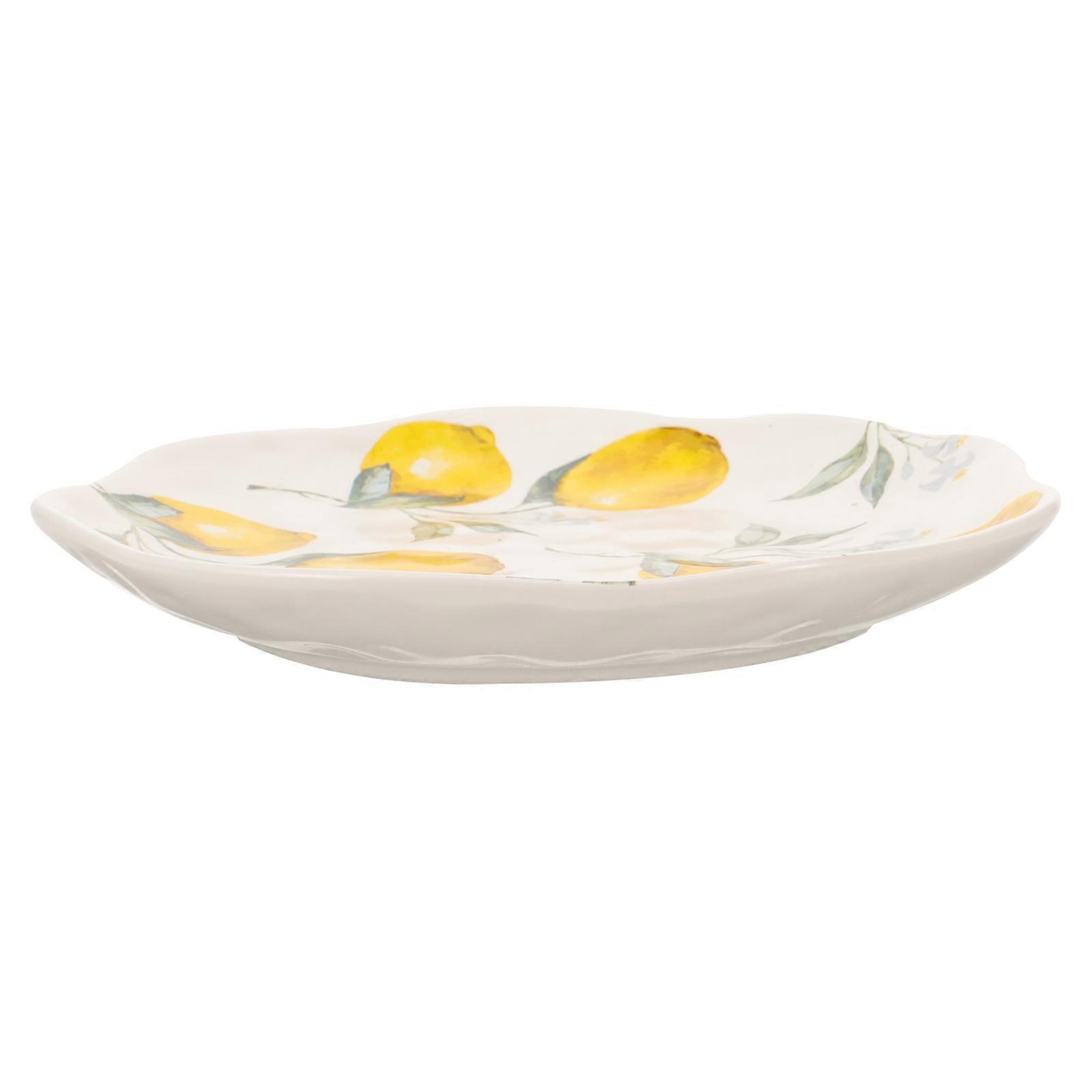 Fruit Pattern Plate Ceramic Dish for Food Serving Tray