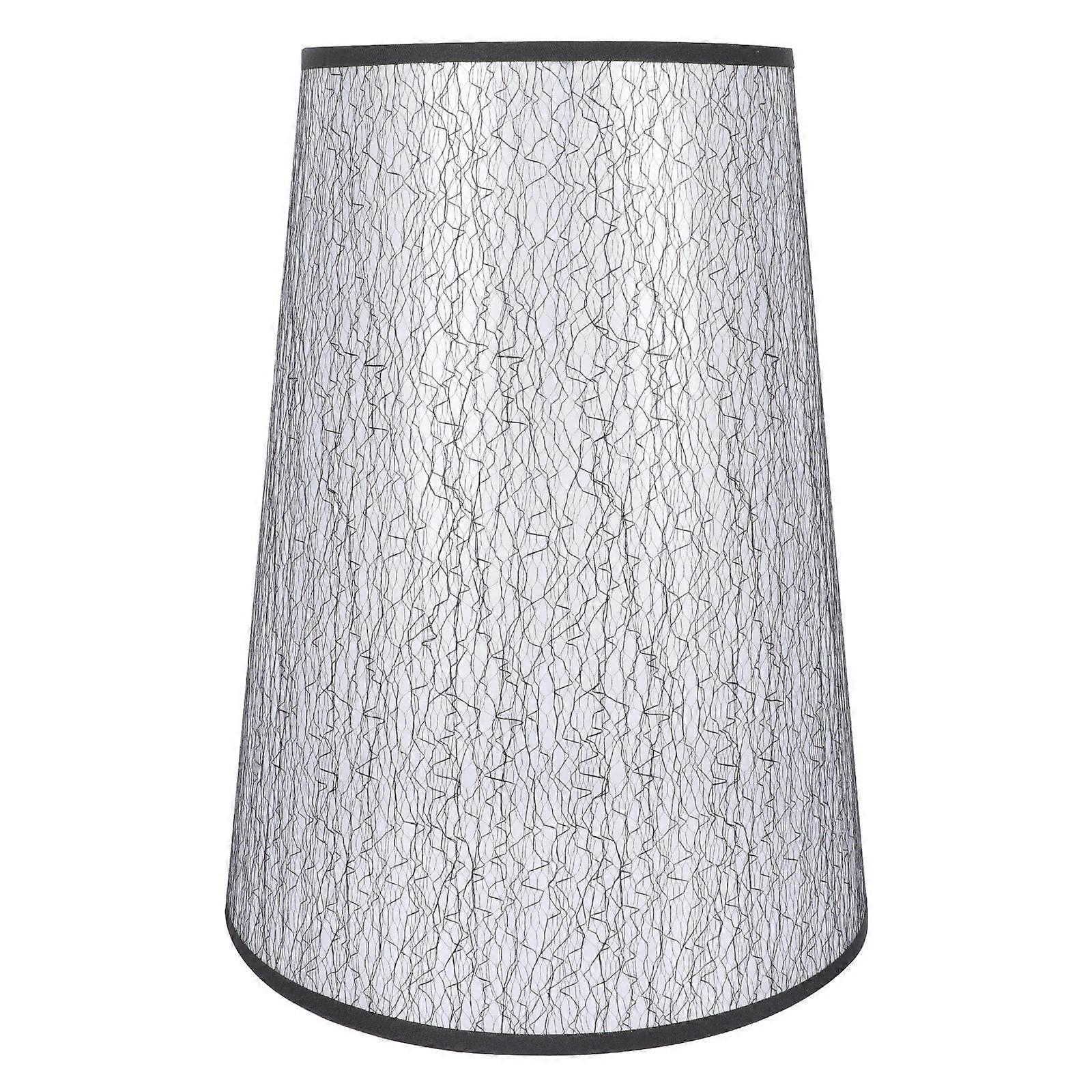 Silver Lamp Shade Outer Shell for Bedroom Small Lamp Shade E27