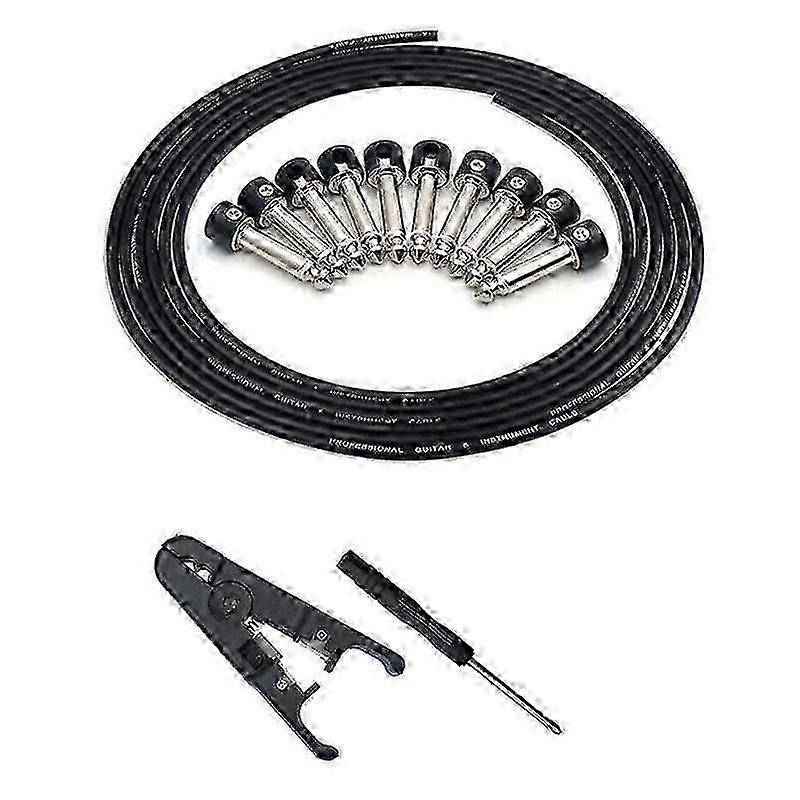 Solderless Connectors Guitar Cable Diy Guitar Pedal Patch Cable Kit