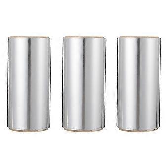 Salon Hair Foil Highlighting Aluminum Foil Sheets Silver 3 Rolls