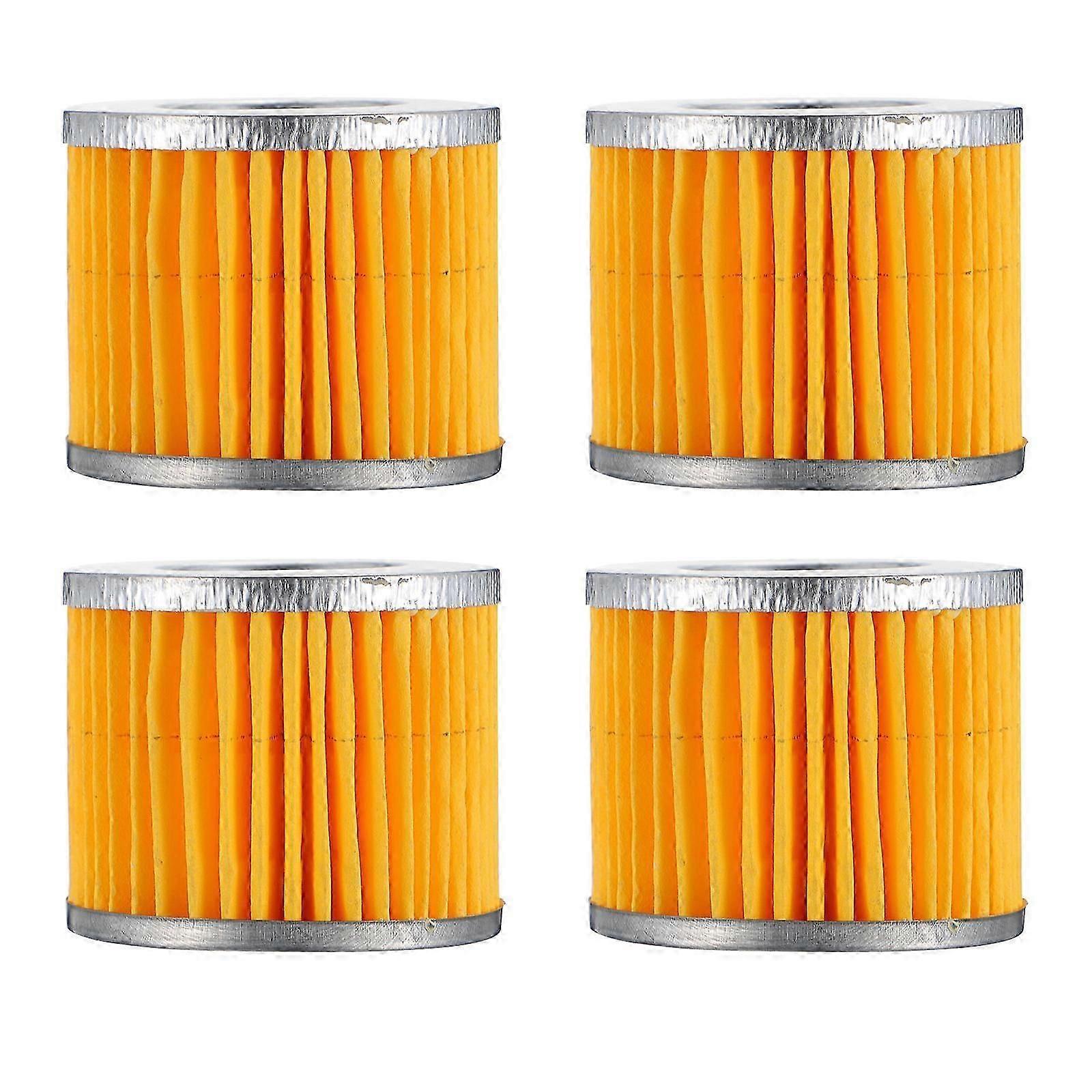 Orange Muffler Filter Elements for Air Compressor Intake 4Pcs Replacement