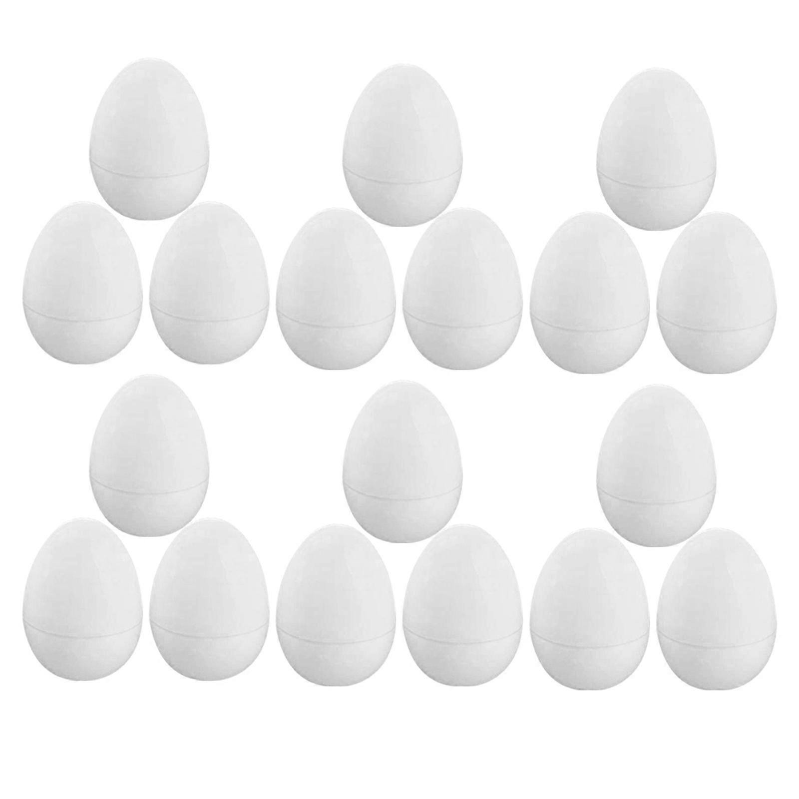 30pcs Fake Chicken Eggs Small Artificial Openable Eggs Simulation Eggs Easter Fake Egg Decorations