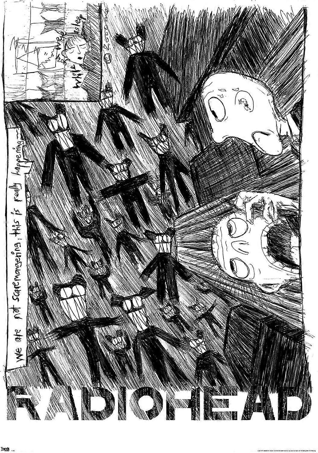 Dřevěné puzzle Radiohead Scribble,