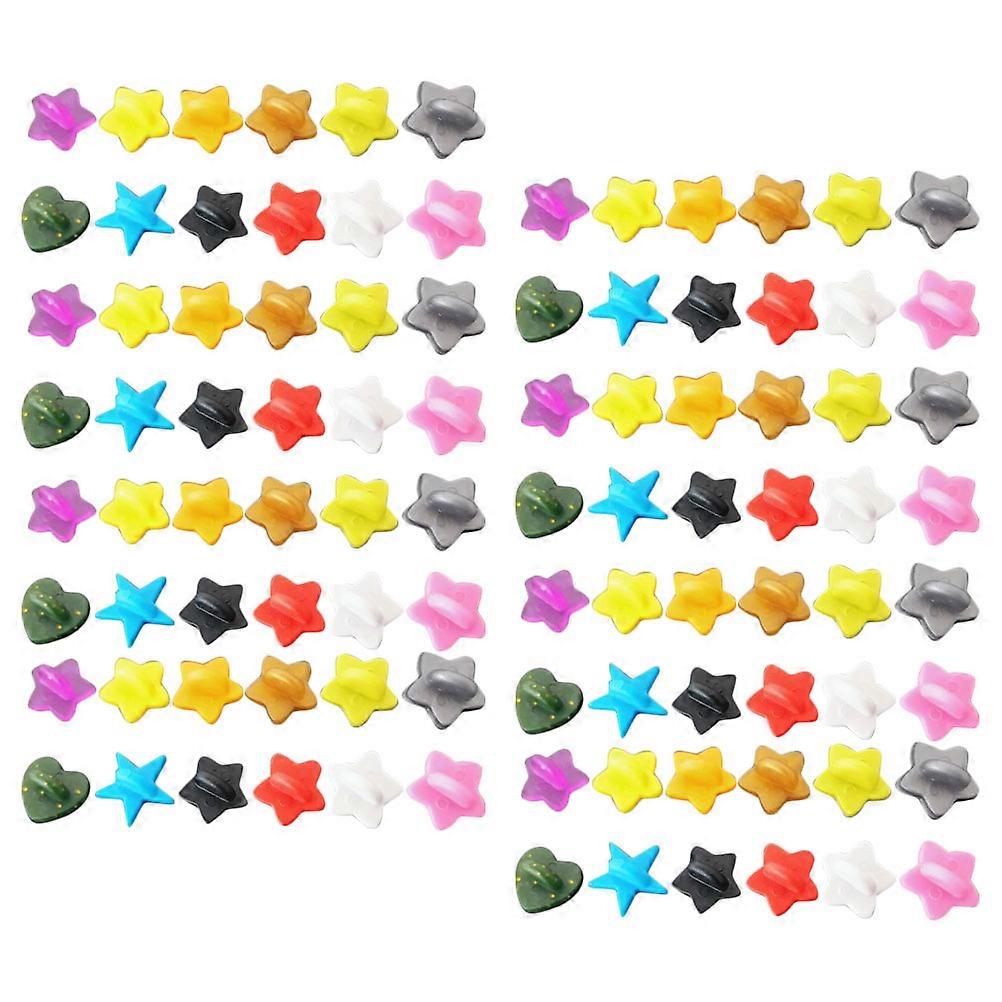 1 Box Pin Keepers Back Decorative Pin Back Clasp Replaceable Pin Backs Flat Round Clasp
