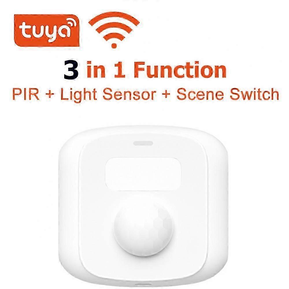 Tuya Human Motion Detector Zigbee Wifi Light Sensor Smart Home Devices Linked Scene Switch Function Home Body PIR Motion Sensor