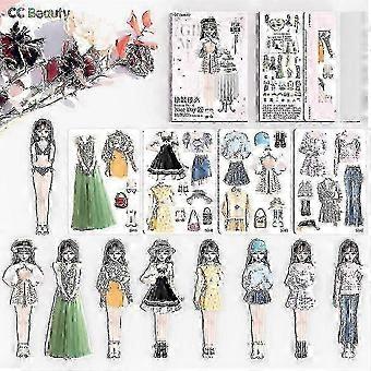 2023 Magnetisk klesopp baby morsom prinsesse papirdukker magnetisk klesopp spill leker barn jenter gaver
