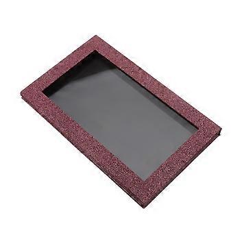 Glitter DIY Magnetic Empty Container Cosmetic Storage Box Eyeshadow Pan (Claret)