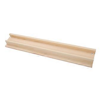 Houten Mahjong Tegelhouder met Duwer - 43,5 cm Antislip Mahjong Tegelhouder Organizer - Tafelspelaccessoire voor Nieuwjaarsspelavonden en familiebijeenkomsten