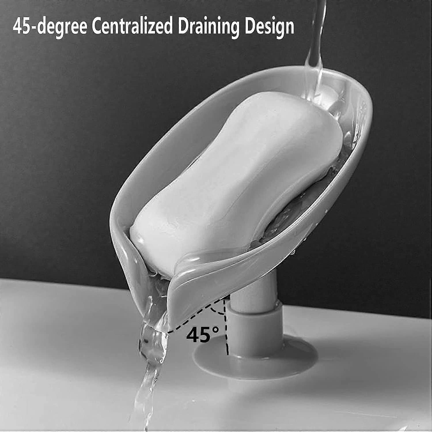 2-pack self-draining soap pump holder, sponge holder, suction cup [MI]