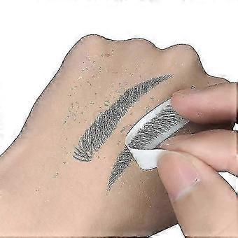 4d hårlignende øjenbryn, tatoveringsklistermærke, falske øjenbryn, vandtæt makeup, 5 ark
