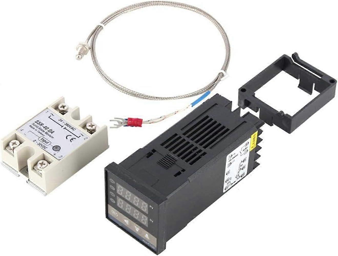 Smart Pid Temperature Controller, Digital Rex-C100 Temperature Controller + 40A Solid State Relay