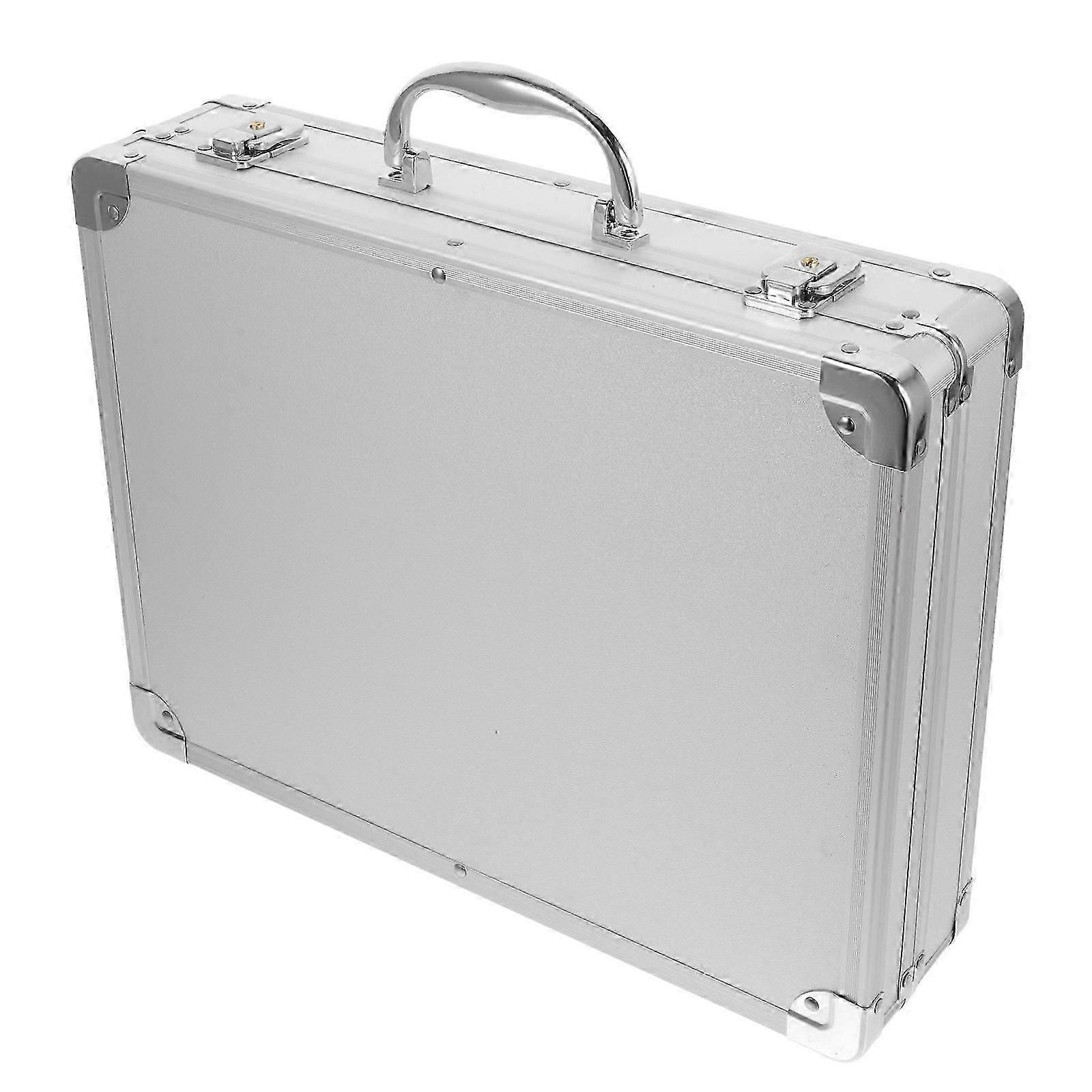 Aluminum Briefcase Lawyer Case Rectangular Design Storage For Instruments 1Pack