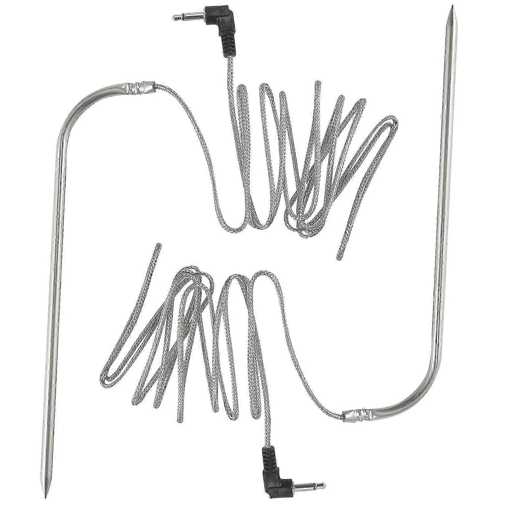 Replacement High-Temperature Meat Probe compatible with Grills and Smokers Compatible with , 2Pc Waterproof BBQ