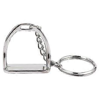 1Pcs Simple Elegant Design Western Stirrup Keychain Key Ring Hanger Tool compatible withMen Women Bag Decoration Equestrian Equine Horse Theme