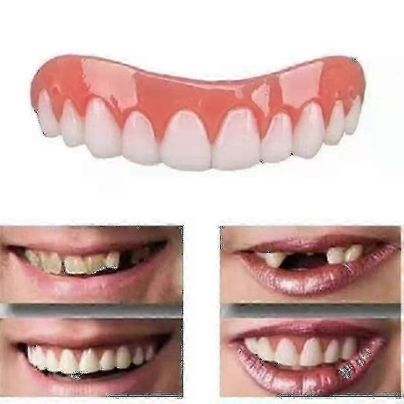 2 Sets Upper Lower Dentures Natural Comfortable Teeth Protector Smile Regain