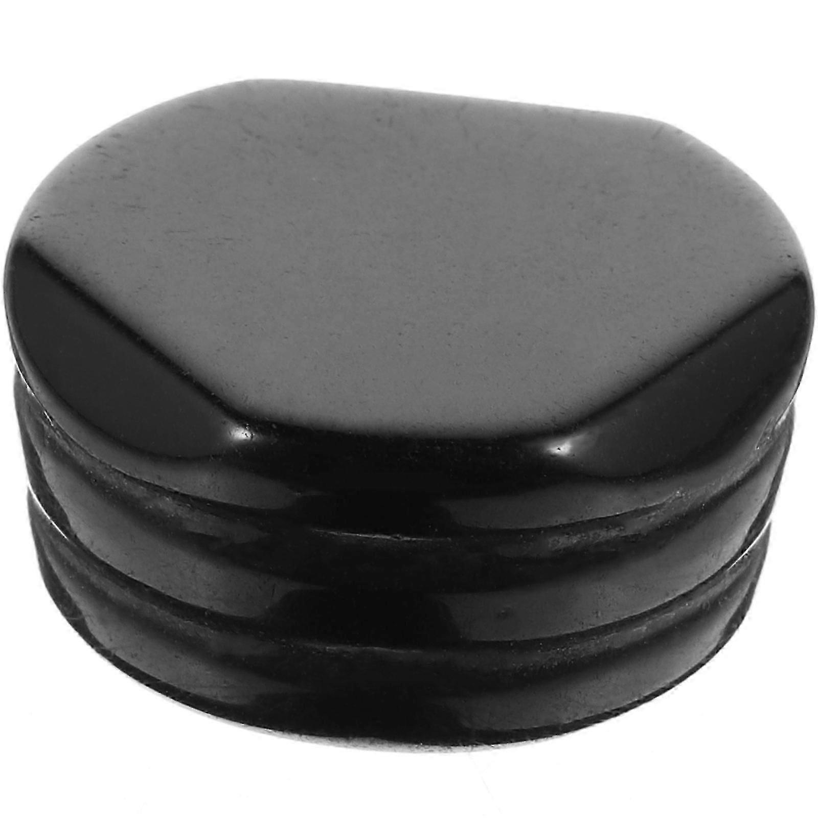 Crystal Display Stand for Mini Items - Black, Stable Base