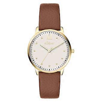 s.Oliver Damen Uhr Armbanduhr Leder SO-4487-LQ
